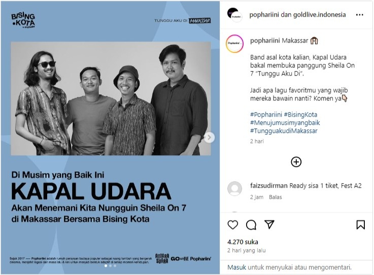 Kejutan Band Pembuka Konser Sheila On 7